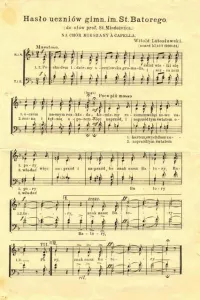 Hymn of the Pupils of the Stefan Batory Gymnasium
