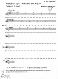 Preludes and Fugue