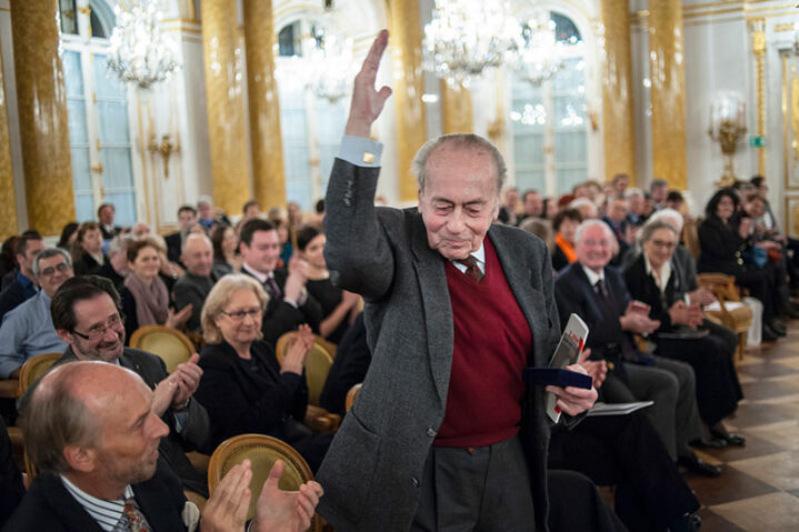 Jan Krenz - Wręczenie medali 100-lecia urodzin kompozytora