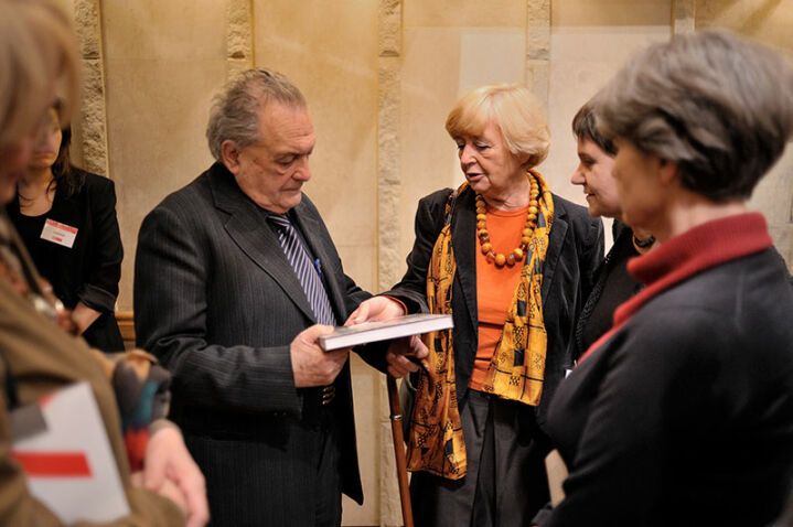 Michał Bristiger, Elżbieta Markowska, Barbara Przybyszewska-Jarmińska, Elżbieta Witkowska-Zaremba - W kuluarach