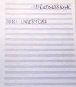 Title page of Mini Overture - Z warsztatu kompozytora