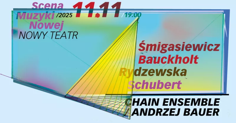 SCENA MUZYKI NOWEJ: PLUG-IN Śmigasiewicz / Bauckholt / Rydzewska / Schubert